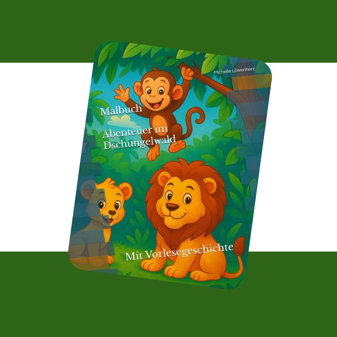 Download - Abenteuer im Dschungelwald: Malbuch für Kinder ab 3 Jahren