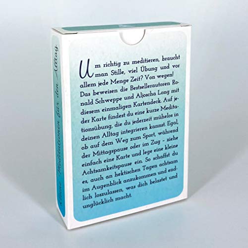 Kleine Meditationen für den Alltag: 55 Übungskarten für mehr Achtsamkeit und Lebensfreude. Ganz einfach mentale Stärke, spirituelles Wachstum und innere Ruhe erlangen