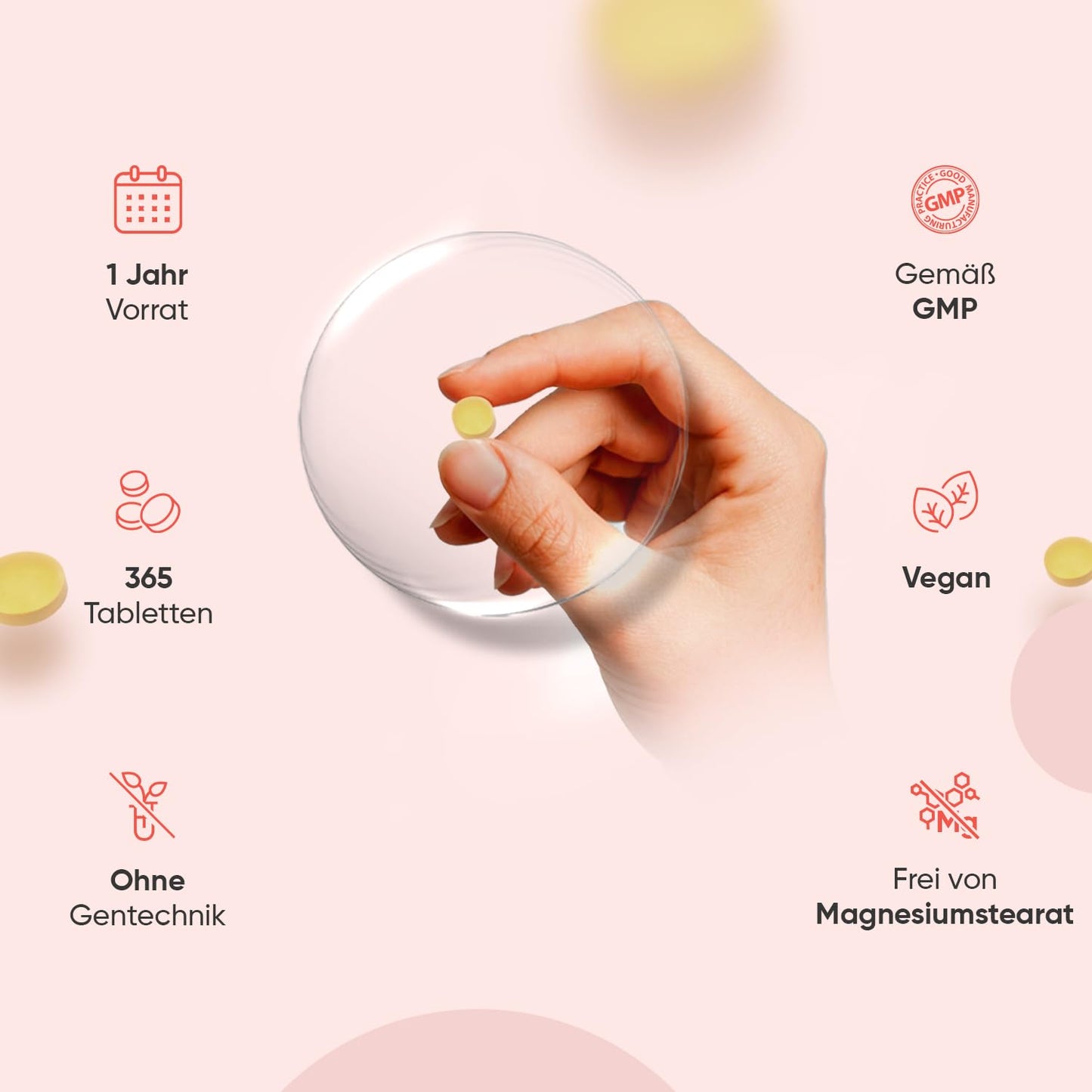 Vitamin B Komplex - 1 Jahr Vorrat - 365 Vitamin B Tabletten - Alle 8 B Vitamin B12, B1, B2, B3, B5, B6, B7, B9 - Mit Vitamin C (Ascorbinsäure), Biotin, Folsäure - Vegane B Complex - WeightWorld