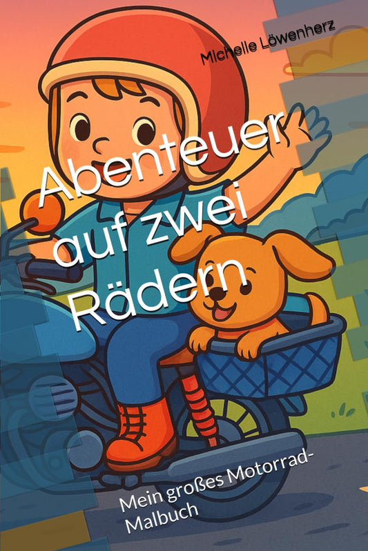 Abenteuer auf zwei Rädern: Mein großes Motorrad-Malbuch